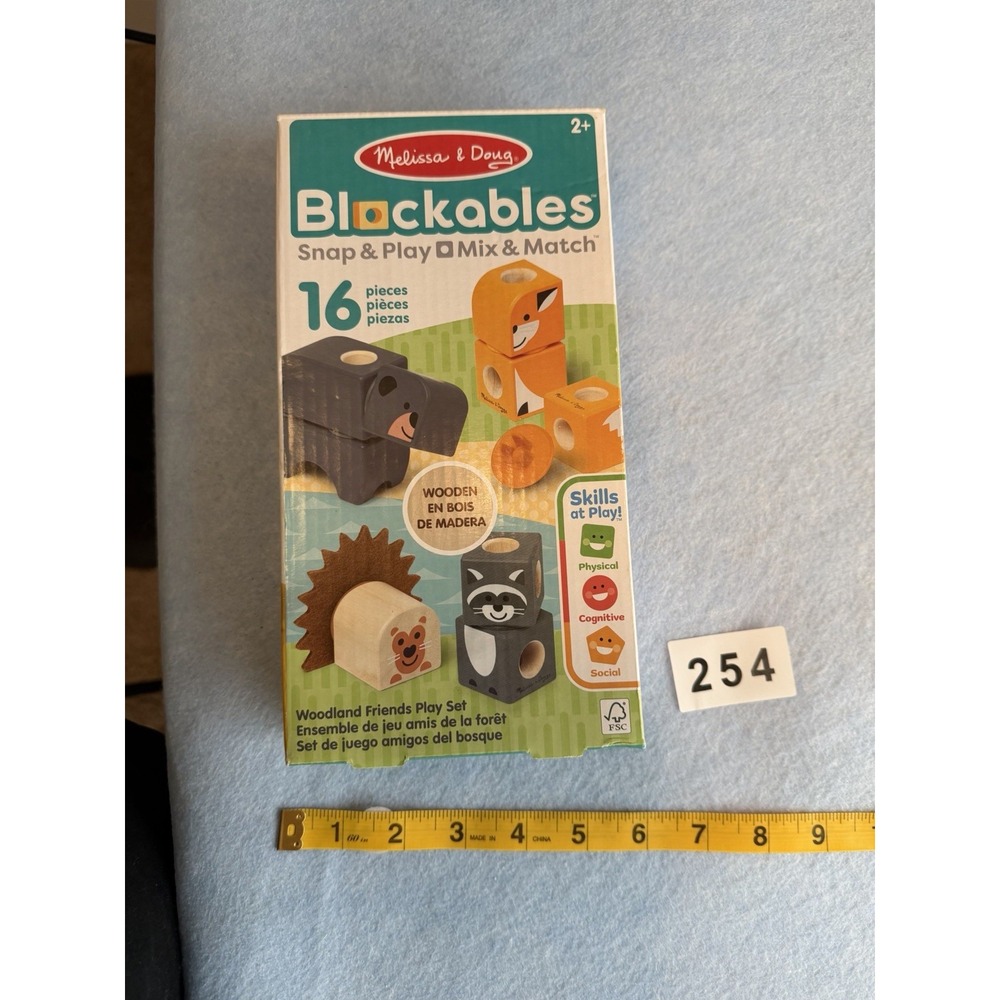Melissa & Doug Blockables Snap & Play Mix & Match Woodland Friends (New/Sealed) - Picture 1 of 3